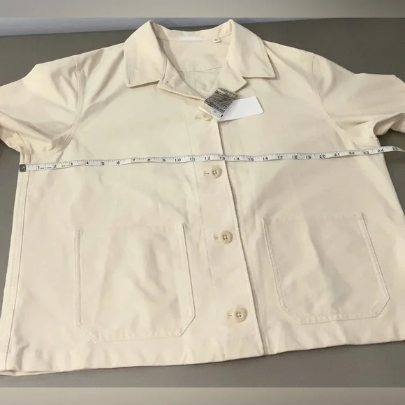 UNIQLO OFF WHITE JACKET SIZE XL 🤍 - Picture 6 of 7